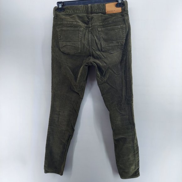 Pacsun Stacked Skinny green curdoroy  Jeans size 29 - Picture 8 of 12